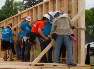 Homes for the homeless go up in record time